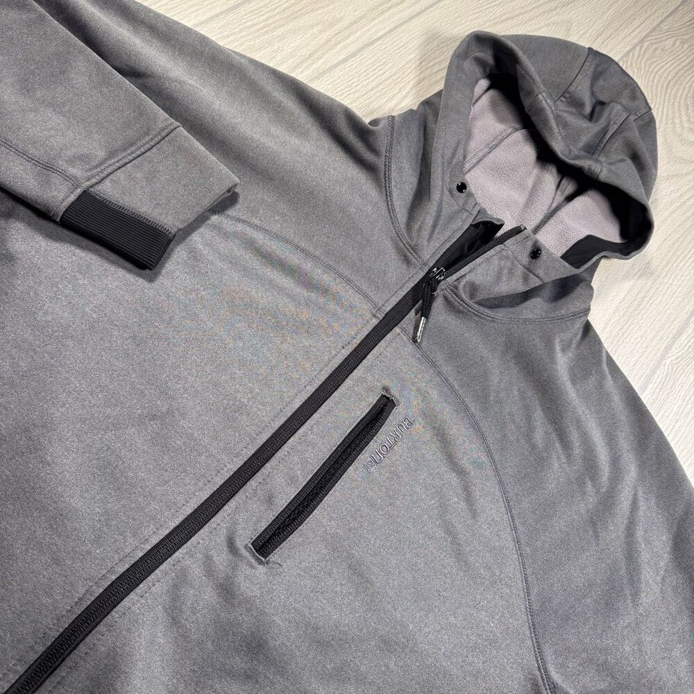 Burton Snowboards DryRide Jacket Men’s XL Gray Zip Fleece Lined Hooded Ski